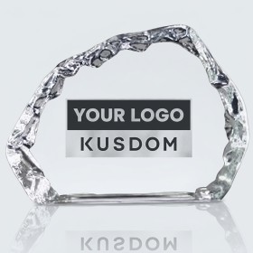 Crystal Memorial Desk Paperweight