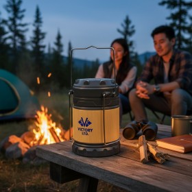 Bamboo Harmony Bluetooth Speaker Camping Lamp